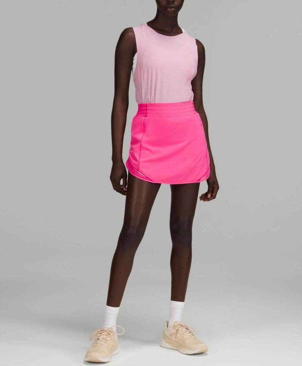 Lululemon Hotty Hot High Rise Skirt Sonic Pink Plus Size 14 NWT